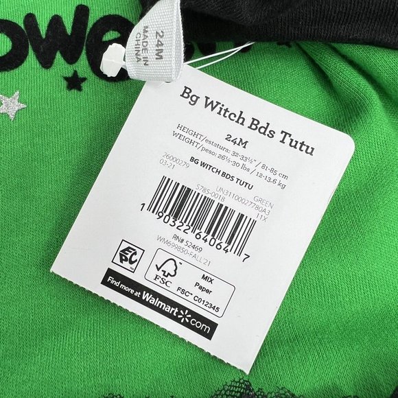 Way To Celebrate Baby Tutu & Headband Outfit Size 24 Months My 1st Halloween New - Picture 8 of 12